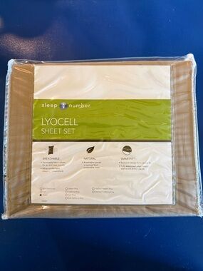 Sleep Number Lyocell Sheet Set Queen Stone NWT ExactFit SmartFit Soft